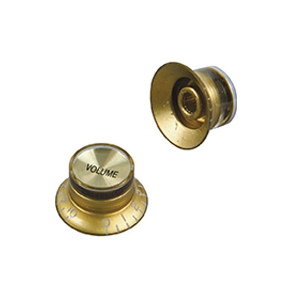 Mighty Mite Guitar Parts Mighty Mite MMKN007GC Vintage Top Hat Speed Knobs Gold Cream