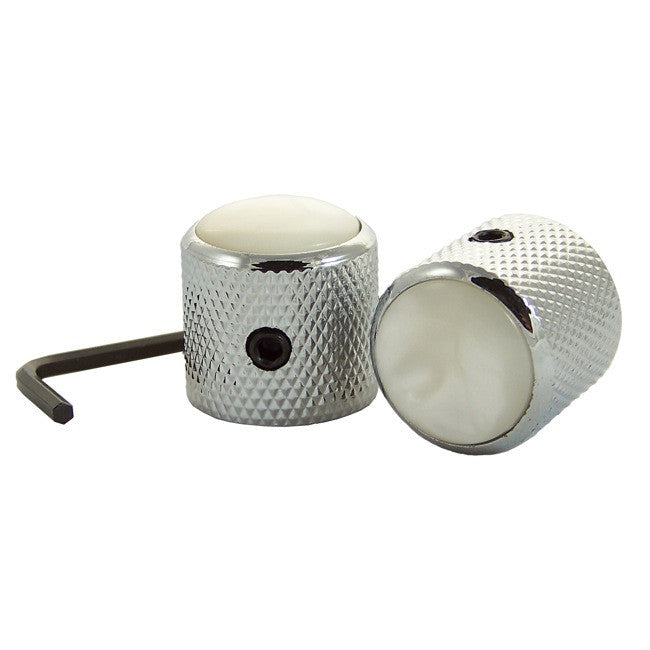 Mighty Mite Guitar Parts Mighty Mite MMNS001CWP Dome Knob White Pearl