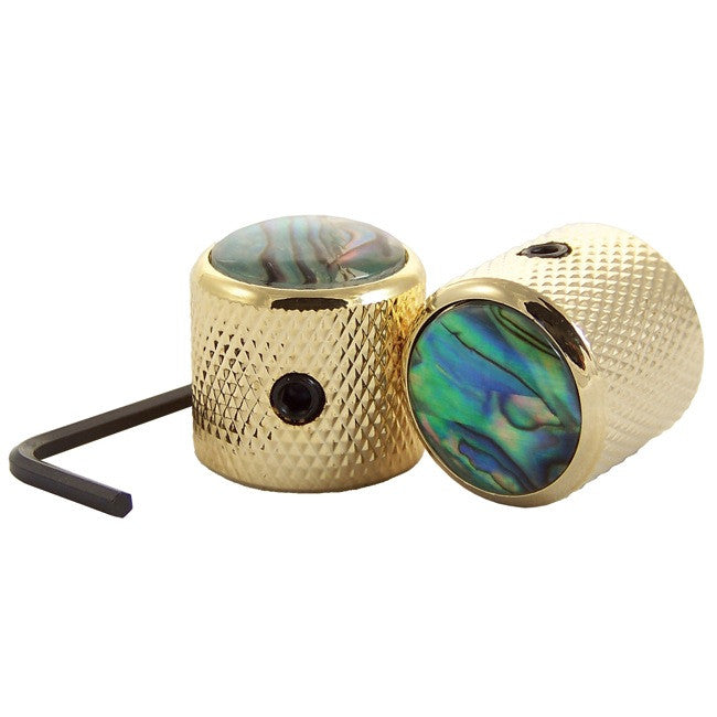 Mighty Mite Guitar Parts Mighty Mite MMNS001GAT Dome Knob Abalone 2PK
