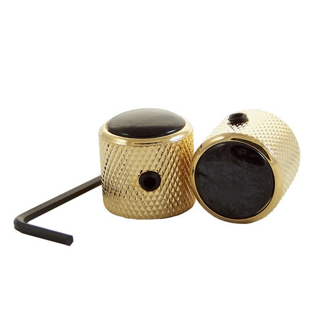 Mighty Mite Guitar Parts Mighty Mite MMNS001GBP Dome Knob Black Pearl
