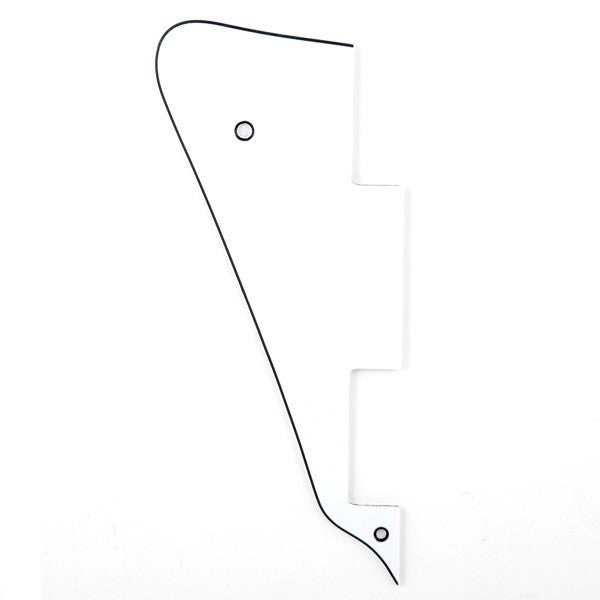 mighty mite pickups mighty mite mm5801 les paul style replacement pickguard - w/b/w
