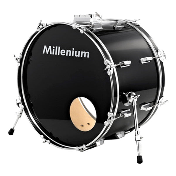 millenium bass drums 20-inch x 14-inch millenium mx200 series bass drum - black    