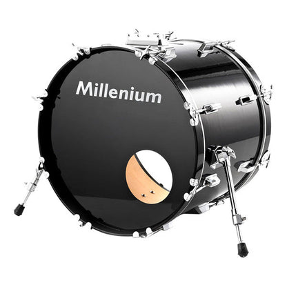 millenium bass drums 22-inch x 16-inch millenium mx500 series bass drum - black   