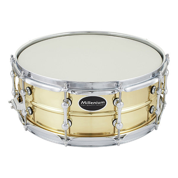 millenium snares millenium sd-137 14 x 5.5-inch power brass snare drum