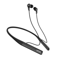 Mivi In-Ear Neckband Headphones Black Mivi Collar 2 In Ear Neckband Bluetooth Headphones