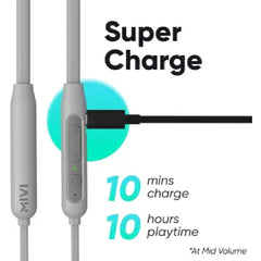 Mivi In-Ear Neckband Headphones Mivi Collar Classic In Ear Neckband Bluetooth Headphone
