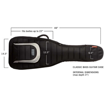 Mono Creators Bass Guitar Cases Black Mono Creators M80-EB Classic Bass Guitar Case 
