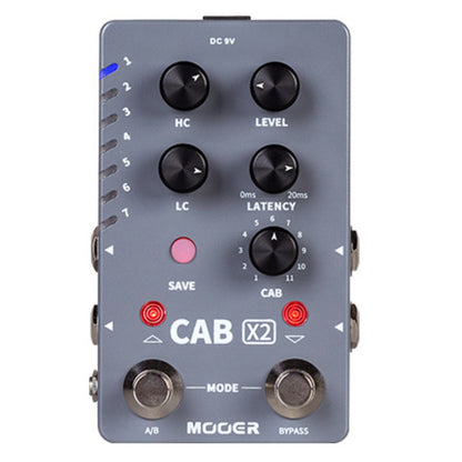 Mooer Amp Emulator Pedals Mooer CAB X2 Stereo Cabinet Simulation Effect Pedal