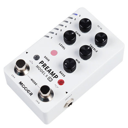 Mooer Amp Emulator Pedals Mooer PREAMP Model X2 Digital PreAmp Pedal