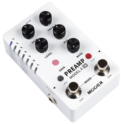 Mooer Amp Emulator Pedals Mooer PREAMP Model X2 Digital PreAmp Pedal