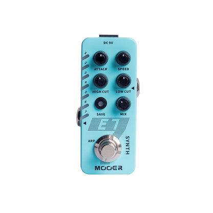 mooer effect pedals mooer e7 polyphonic guitar synthesizer