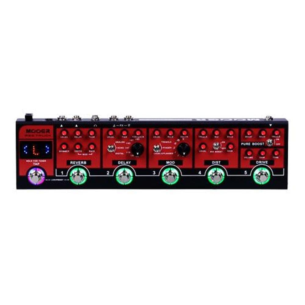 mooer effect pedals mooer red truck combined effects pedal