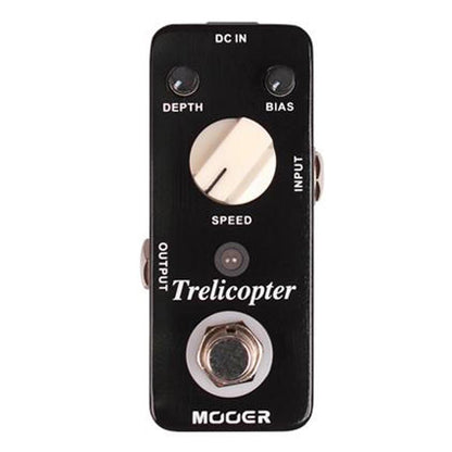 mooer effect pedals mooer trelicopter optical tremolo effects pedal