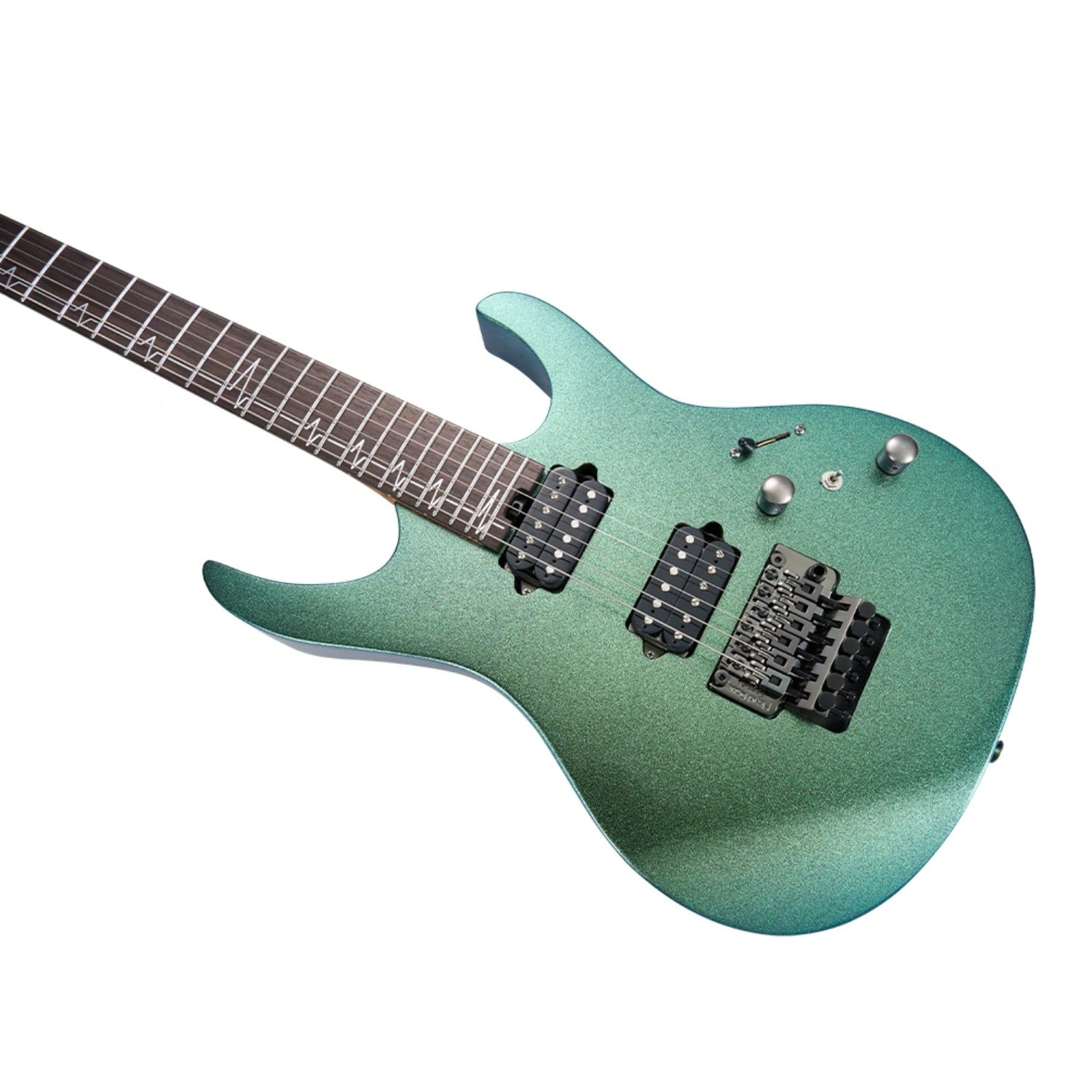 Mooer Electric Guitars Mooer MMT100 FR 6 String Electric Guitar #color_aurora-green