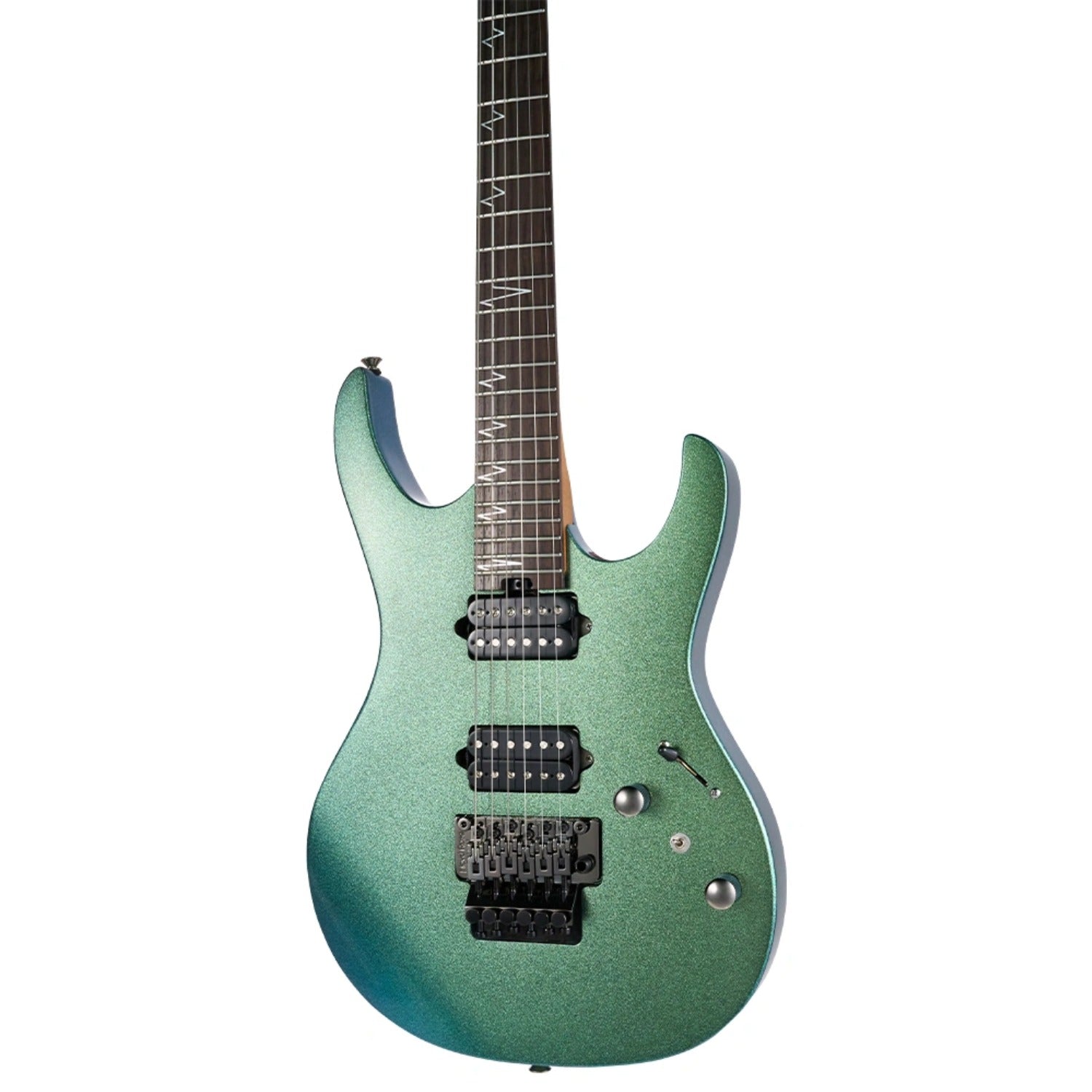 Mooer Electric Guitars Mooer MMT100 FR 6 String Electric Guitar #color_aurora-green