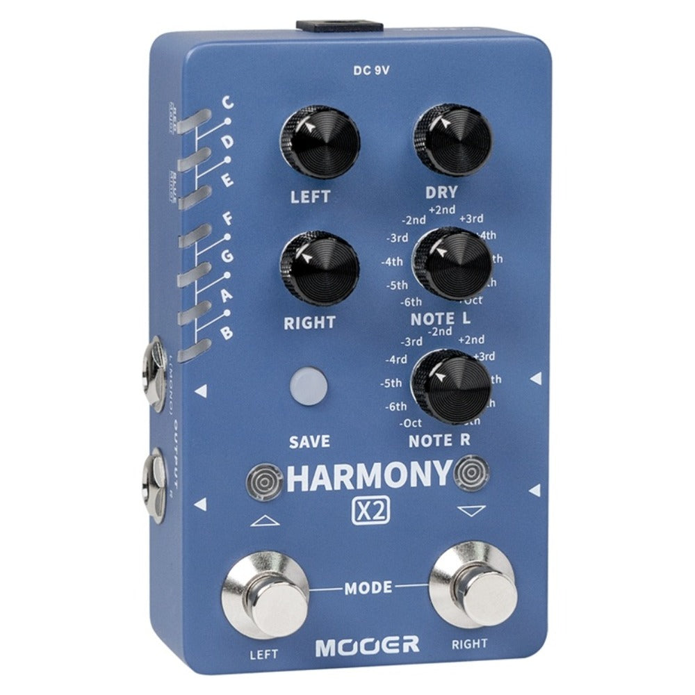 Mooer Footswitches & Controllers Mooer Harmony X2 Dual Footswitch Dual Channel Effect Pedal