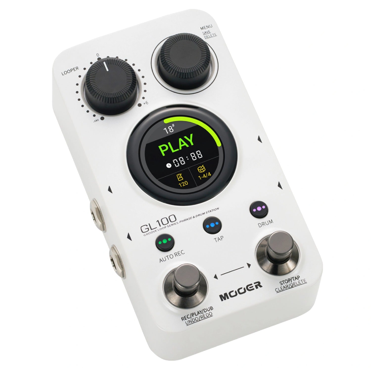 Mooer Looper Pedals Mooer GL100 Groove Loop Series Phrase & Drum Station Effect Pedal