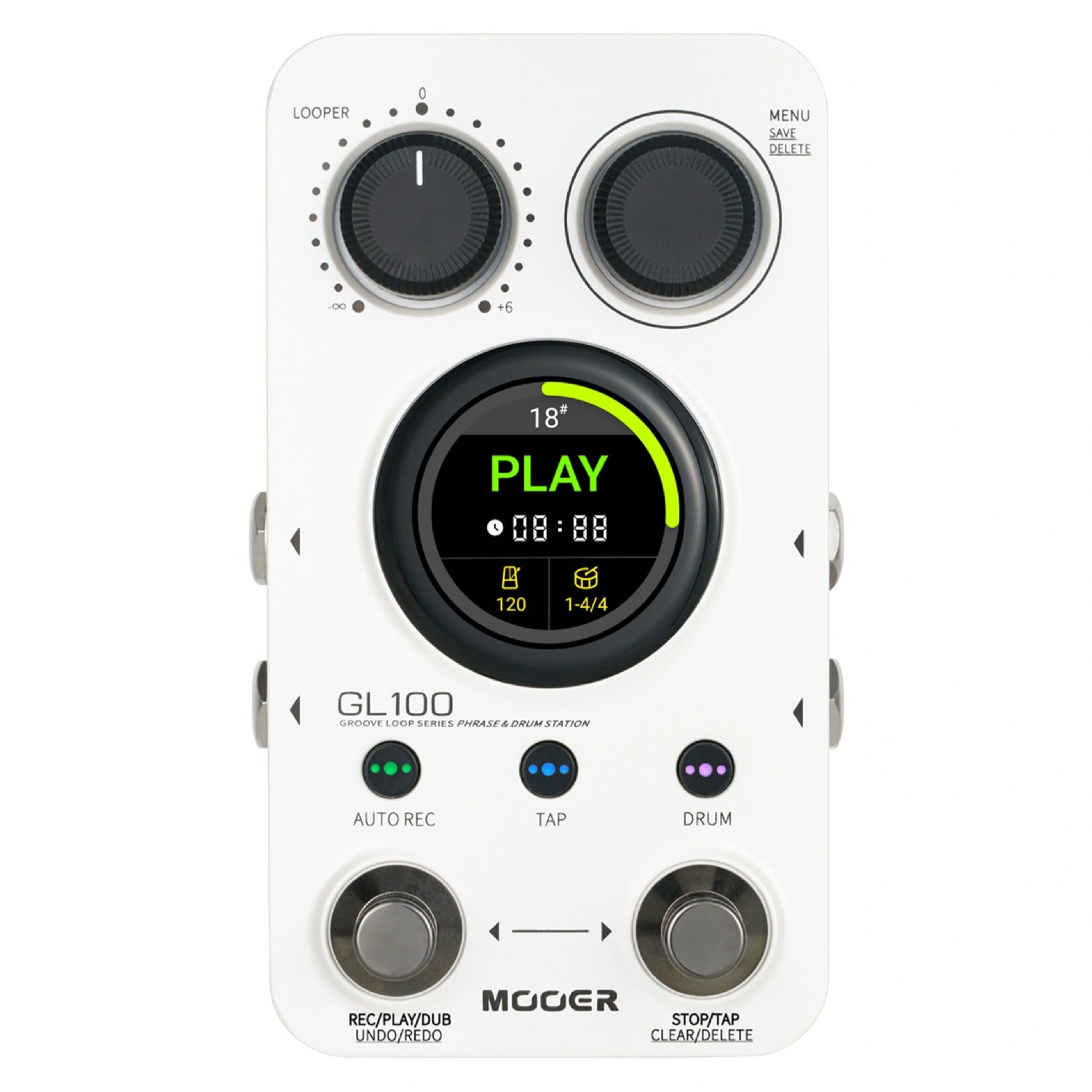 Mooer Looper Pedals Mooer GL100 Groove Loop Series Phrase & Drum Station Effect Pedal