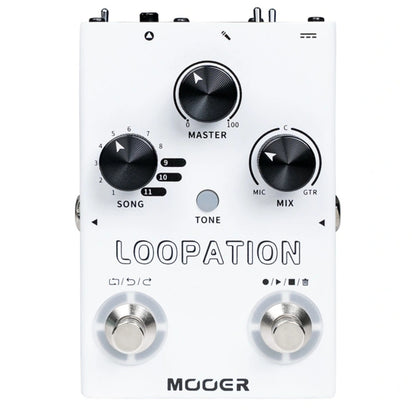 Mooer Looper Pedals Mooer Loopation Looper Pedal for Voice Instrument Effect Pedal