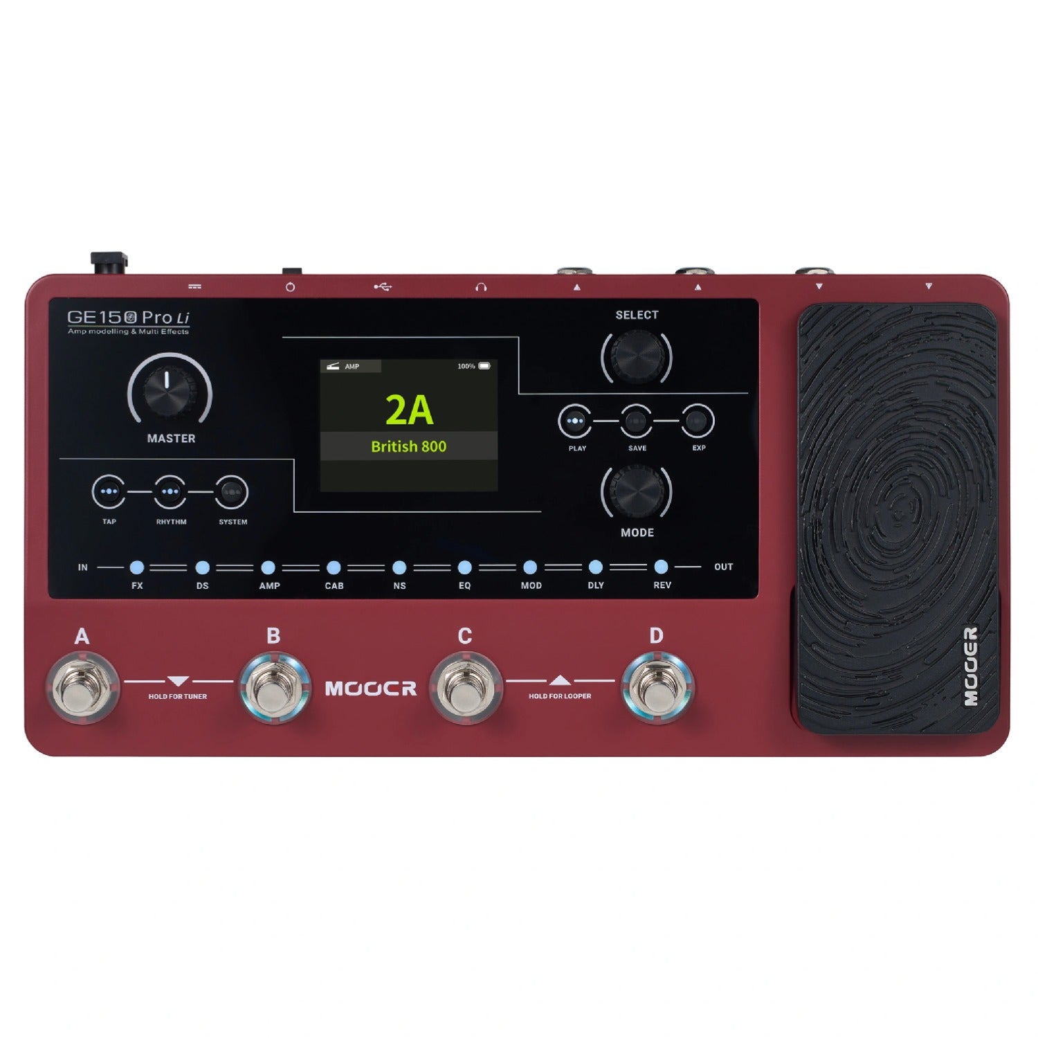 Mooer Multi Effects Pedals Mooer GE150 PRO Li Amp Modelling & Multi Effects Pedal
