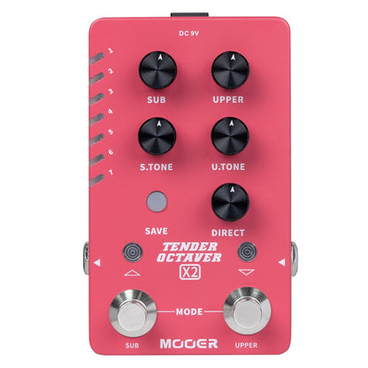 Mooer Octave Pedals Mooer Tender Octaver X2 Octave Effect Pedal