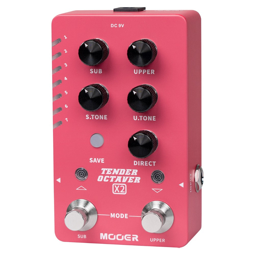 Mooer Octave Pedals Mooer Tender Octaver X2 Octave Effect Pedal