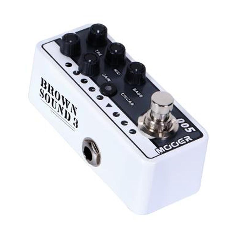 mooer pre amps mooer 005-brown sound 3 delay reverb effects pre amp