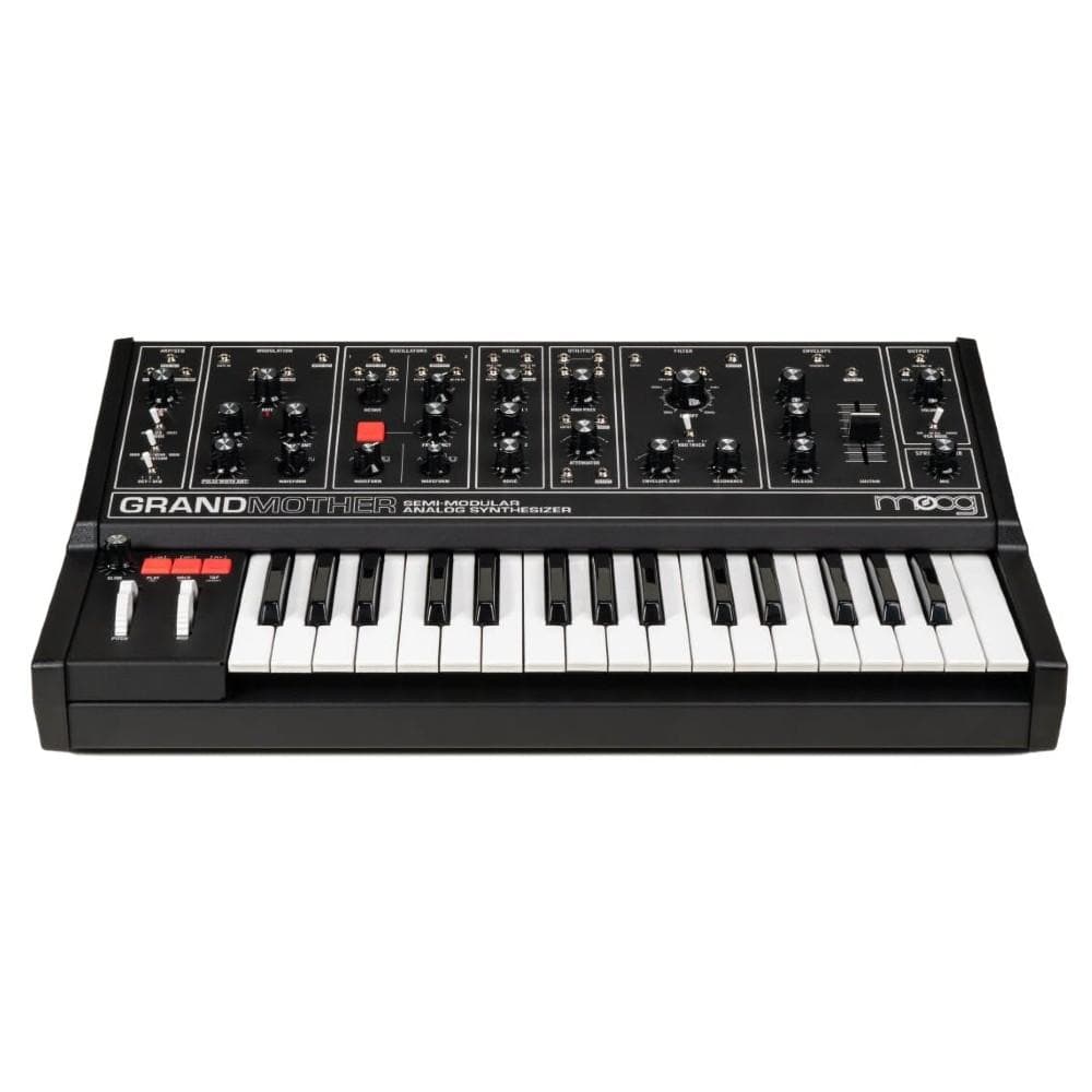 moog synthesizers moog grandmother semi-modular analog synthesizer   #color_all-black-dark-series-edition