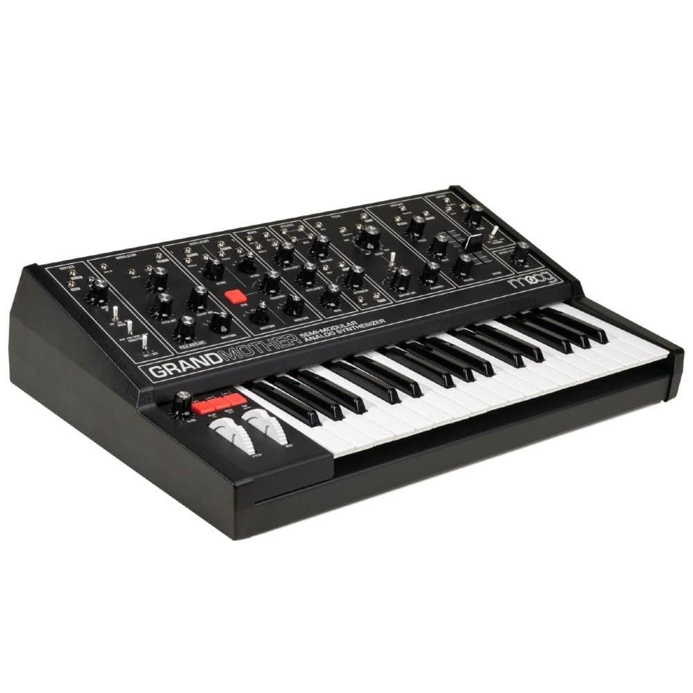 moog synthesizers moog grandmother semi-modular analog synthesizer   #color_all-black-dark-series-edition