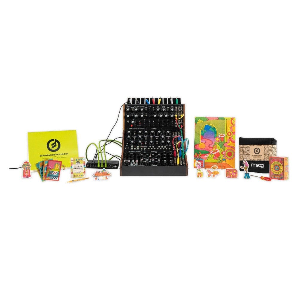 moog synthesizers moog sound studio 3 subharmonicon dfam and mother-32 analog synthesis studio