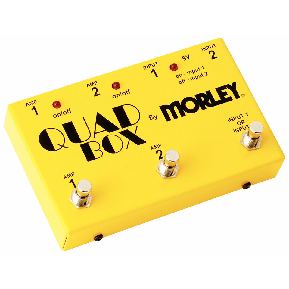 morley effect pedals morley quad box guitar and amp selector/combiner
