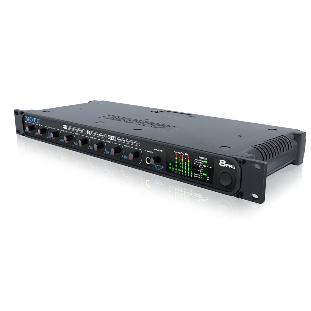 motu audio interfaces motu 8 pre 16-in/12-out usb 2.0 audio interface