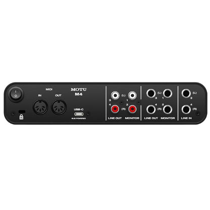 motu audio interfaces motu m4 usb-c audio interface with ableton live lite