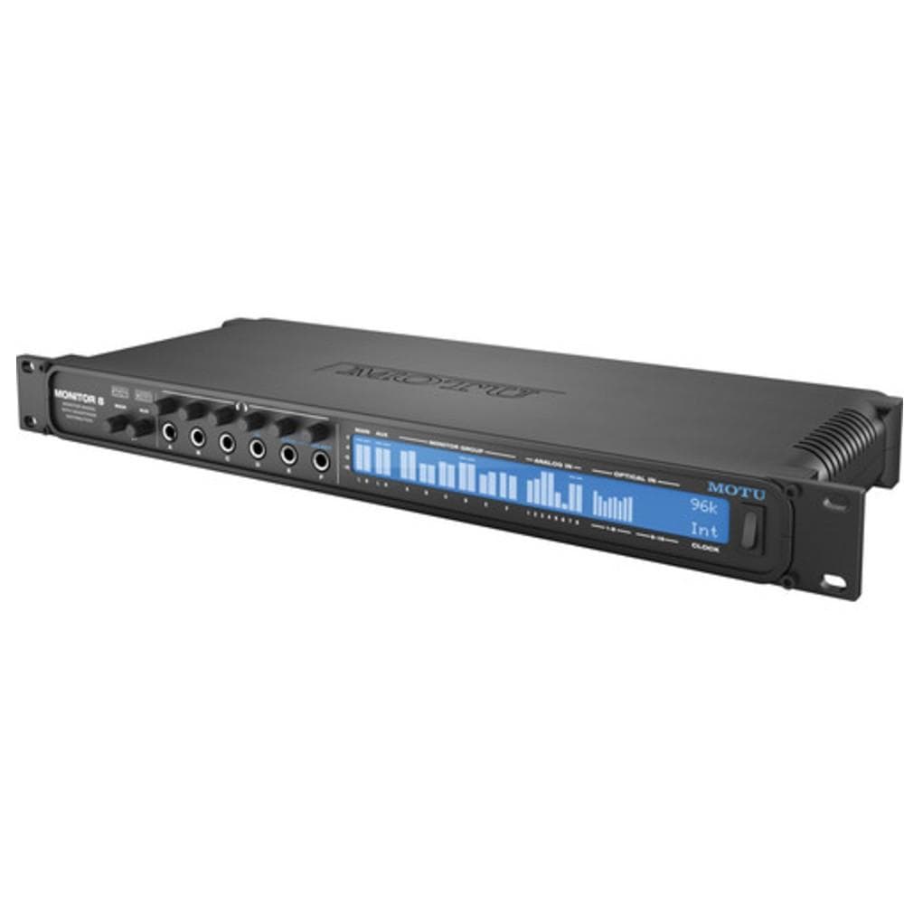 motu audio interfaces motu monitor 8 - 24 x 16 x 8 monitor mixer, 6-channel headphone amp and usb/avb audio interface