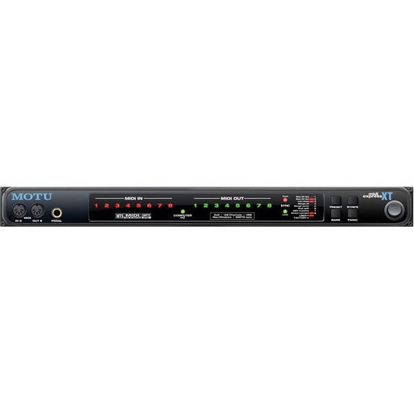 MOTU MIDI Express XT USB 8-in/8-out MIDI/SMPTE interface/patchba