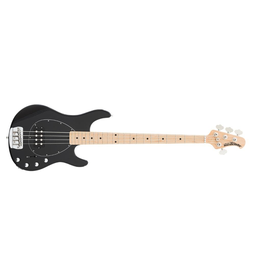 music man bass guitars black music man sterling 4 string electric bass guitar   #color_black