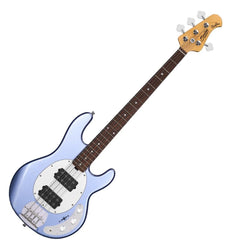 Music Man Bass Guitars Lake Blue Metallic Sterling by Music Man StingRay 4 HH SUB Series 4-String Bass Guitar