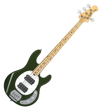 music man bass guitars olive sterling by music man stingray 4 hh sub series 4-string bass guitar    