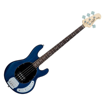 Music Man Bass Guitars Trans Blue Satin Sterling By Music Man StingRay 4 4-String Bass Guitar