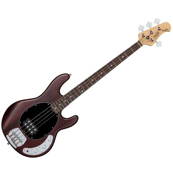 Music Man Bass Guitars Walnut Satin Sterling By Music Man StingRay 4 4-String Bass Guitar