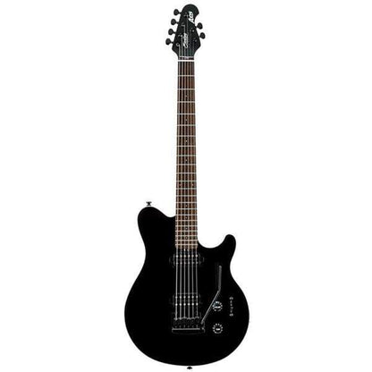 music man electric guitars black with white body binding sterling by music man ax3s-r1 electric guitar      