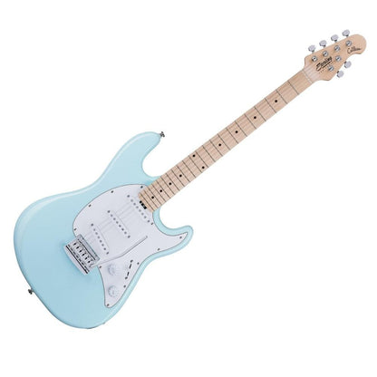 music man electric guitars daphne blue sterling by music man ct30sss cutlass sss electric guitar 