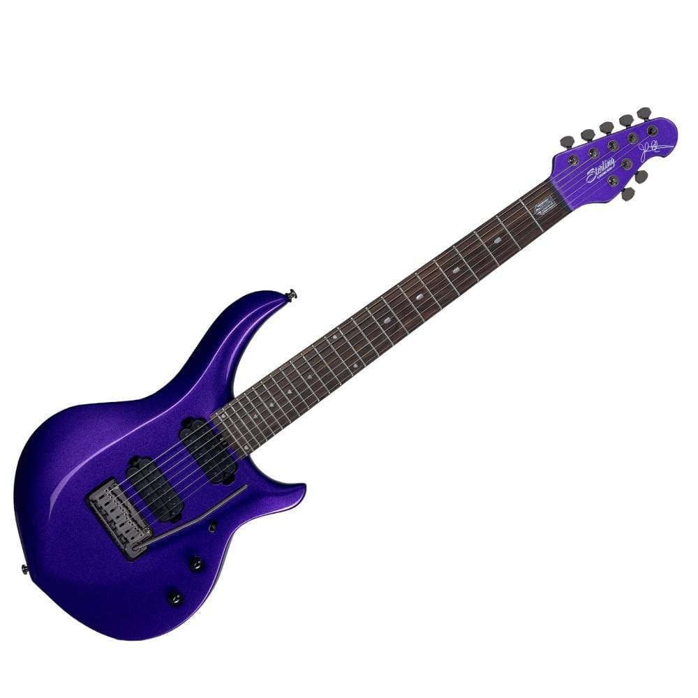 music man electric guitars purple metallic sterling by music man maj170x majesty 7 strings electric guitar    #color_purple-metallic