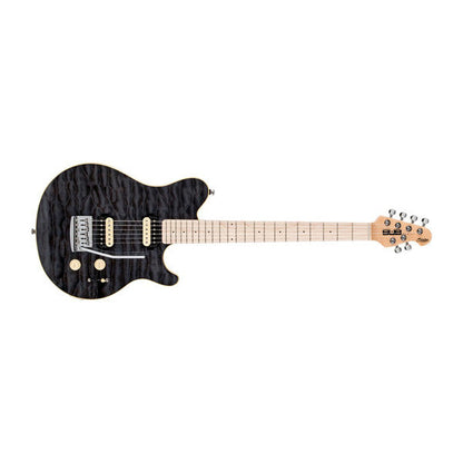 Music Man Electric Guitars Transparent Black Sterling by Music Man SUB AX3 Axis Electric Guitar