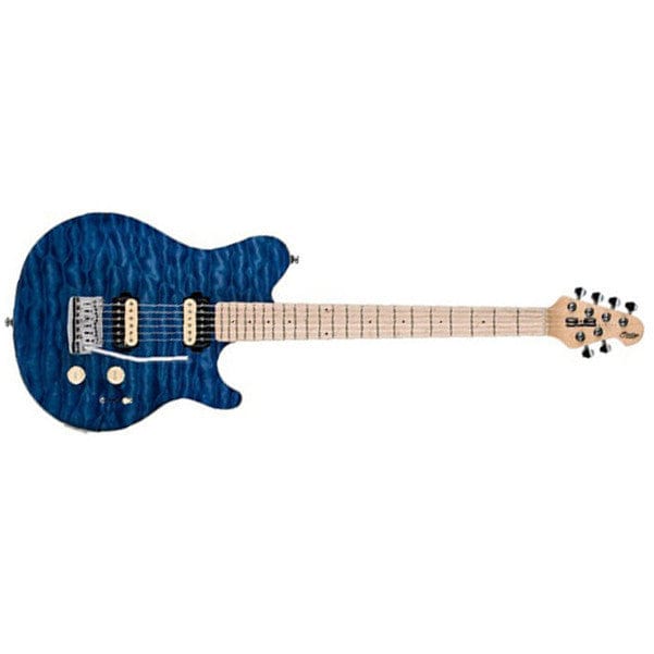 Music Man Electric Guitars Transparent Blue Sterling by Music Man SUB AX3 Axis Electric Guitar - Garage Sale