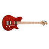 Music Man Electric Guitars Transparent Red Sterling by Music Man SUB AX3 Axis Electric Guitar