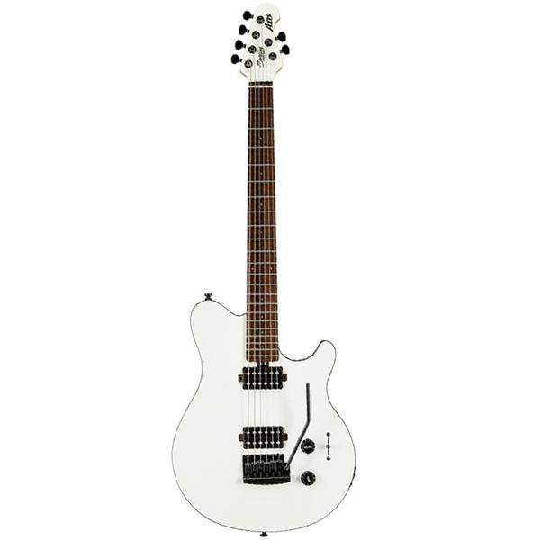 music man electric guitars white with black body binding sterling by music man ax3s-r1 electric guitar      #color_white-with-black-body-binding