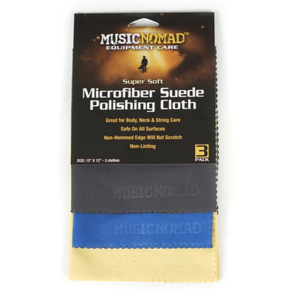 Music Nomad Cleaners and Conditioners Music Nomad MN203 Suede Polishing Cloth - 3 Pack