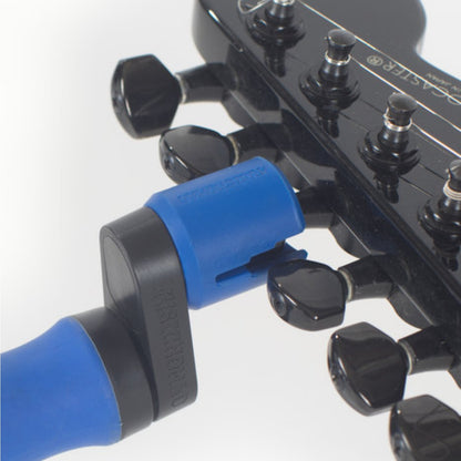Music Nomad Guitar Accessories Black & Blue Music Nomad MN221 GRIP Rubber Lined Dual Bearing Peg Winder #colour_black-&-blue