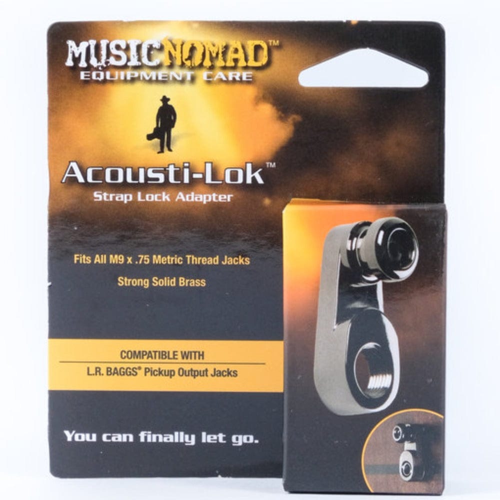 music nomad guitar accessories black music nomad mn271 acoustic strap lock adapter     